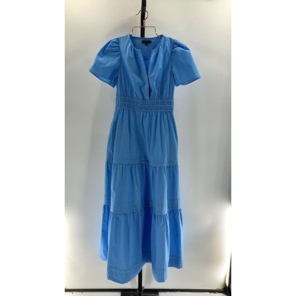 Quince Sky Blue Tiered Maxi Dress